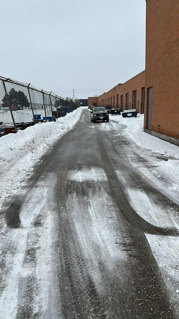 MH Property Services snow removal work