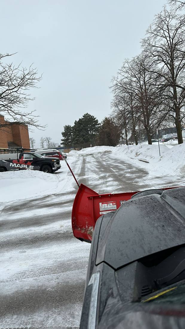MH Property Services snow removal work