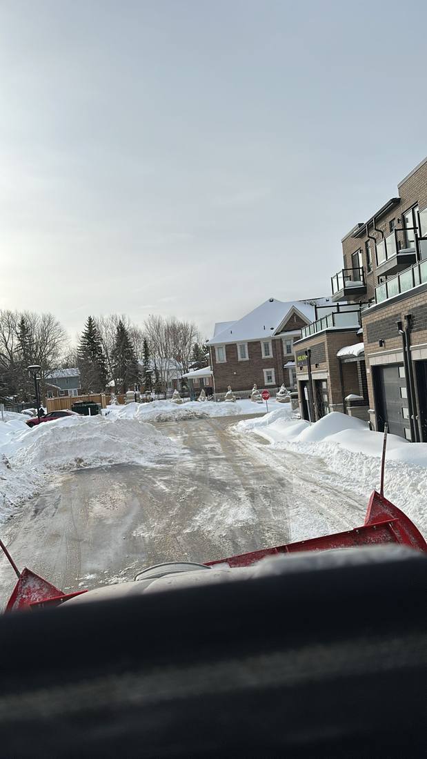 MH Property Services snow removal work